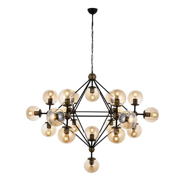 Av-4258-21Bsy Siyah Modern Avize - 1