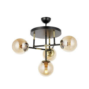 Av-4331-4T-Bsy Siyah Modern Avize - TepeHome