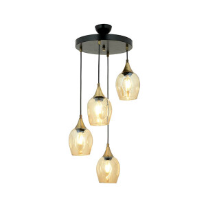 Av-65234-4T-Bsy Siyah Modern Avize - TepeHome