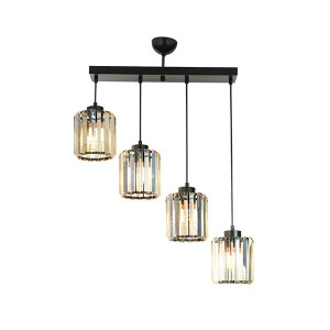Av-65230-4Y-Bsy Siyah Modern Avize 64X15 - TepeHome