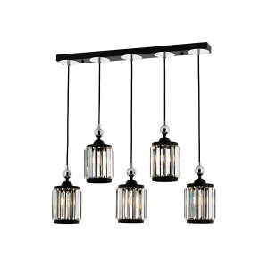 Av-4318-5Y-Bsy Siyah Modern Avize 80X8 - TepeHome