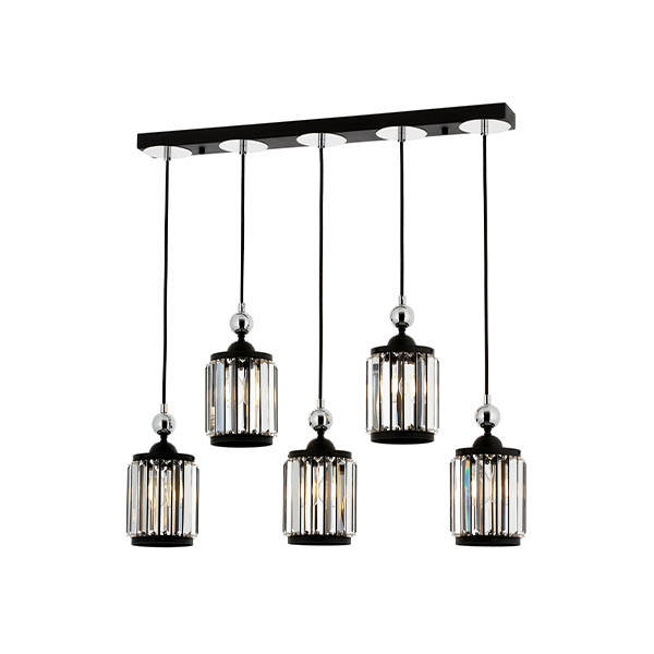 Av-4318-5Y-Bsy Siyah Modern Avize 80X8 - 1