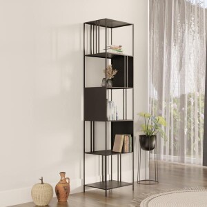 Siyah Vilva Kitaplık - TepeHome (1)
