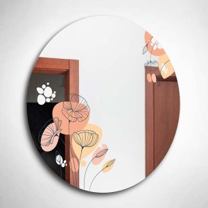 Soft Çiçekler Modern Tasarım Ayna - 4