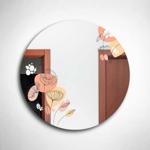 Soft Çiçekler Modern Tasarım Ayna - 1