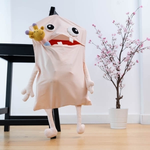 Soft Pink Monster Sepet - TepeHome