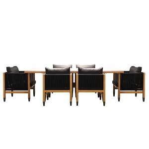 AB02 Masa Sandalye Takımı V0601 Siyahip - TepeHome (1)