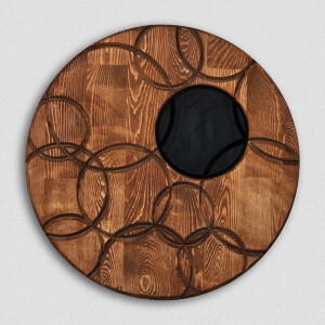 Solid Wooden Circles Art Ahşap Tablo - 1
