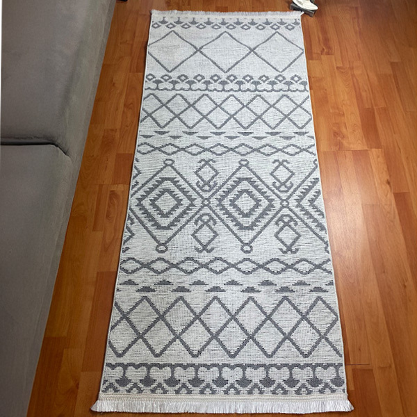Şönil Dokuma Halı İskandinav Beyaz80x150 - 1