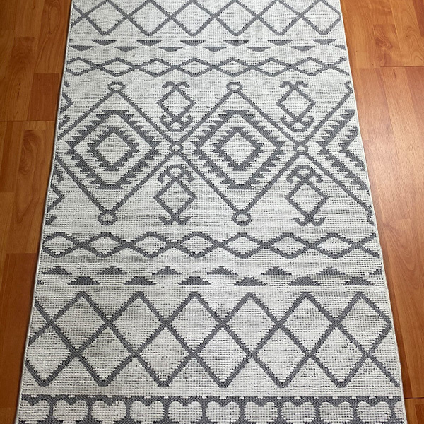 Şönil Dokuma Halı İskandinav Beyaz80x150 - 3