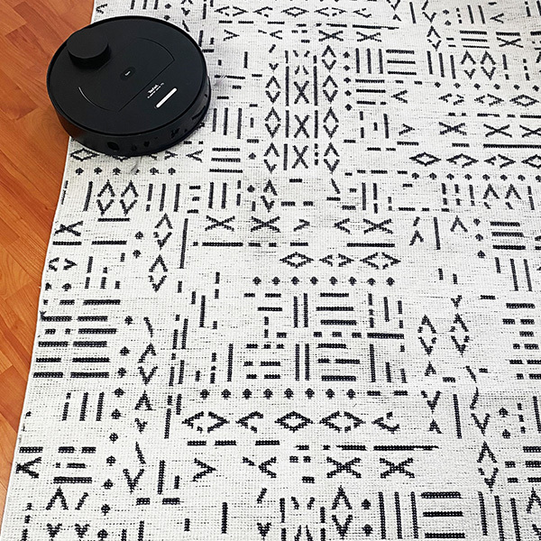 Şönil Dokuma Halı ÇTR Beyaz80x300 - 4