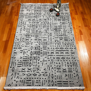 Şönil Dokuma Halı ÇTR Gri200x290 - 3