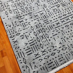 Şönil Dokuma Halı ÇTR Gri200x290 - 4