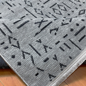 Şönil Dokuma Halı ÇTR Gri200x290 - 5