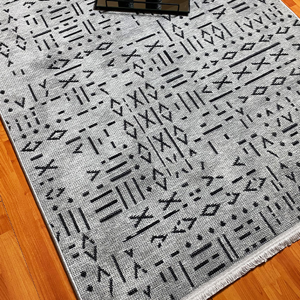 Şönil Dokuma Halı ÇTR Gri100x150 - 1