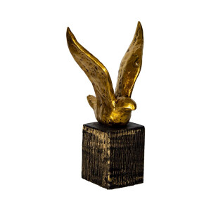 Soyut Kuş Büyük Biblo Altın 34X19 - TepeHome