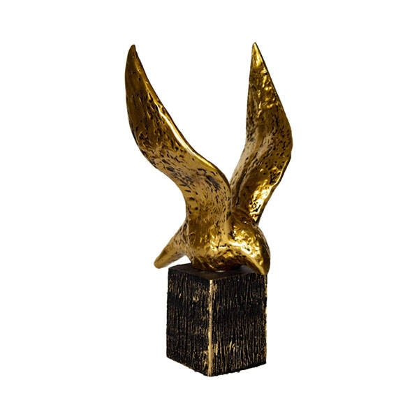 Soyut Kuş Küçük Biblo Altın 26X15 - 1