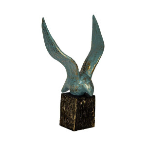 Soyut Kuş Küçük Biblo Mavi 26X15 - TepeHome