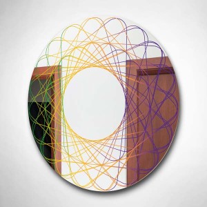 Spiral Çizgiler Tasarımlı Ayna - 2