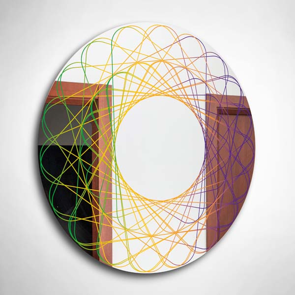 Spiral Çizgiler Tasarımlı Ayna - 3