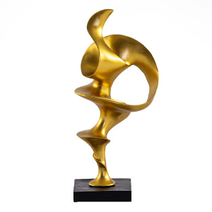 Spıral Küçük Gold Dekoratif Obje - TepeHome