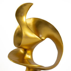 Spıral Küçük Gold Dekoratif Obje - TepeHome (1)