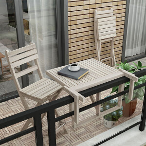Stockholm Balkon Masası Organic Whiteled - 4