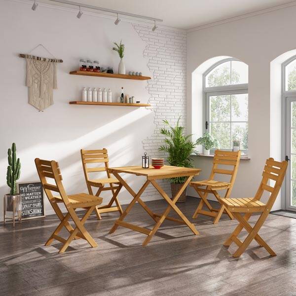 Sydney Katlanır Masa ,Golden Teak - 3