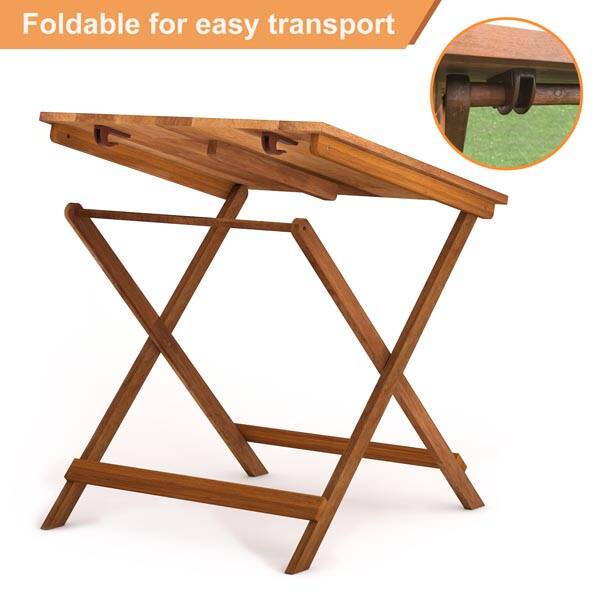 Sydney Katlanır Masa ,Golden Teak - 5