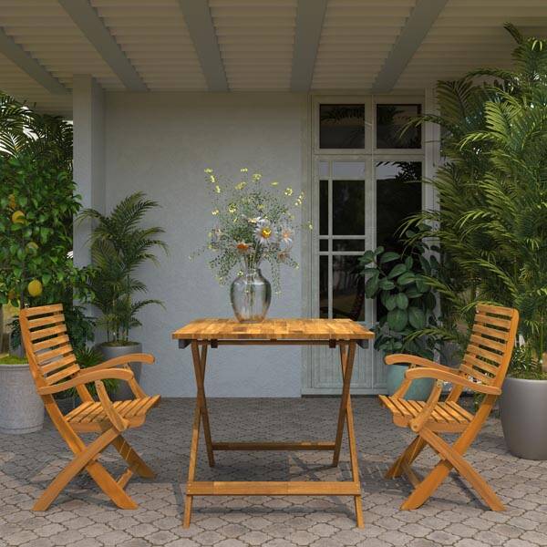 Sydney Katlanır Masa ,Golden Teak - 6