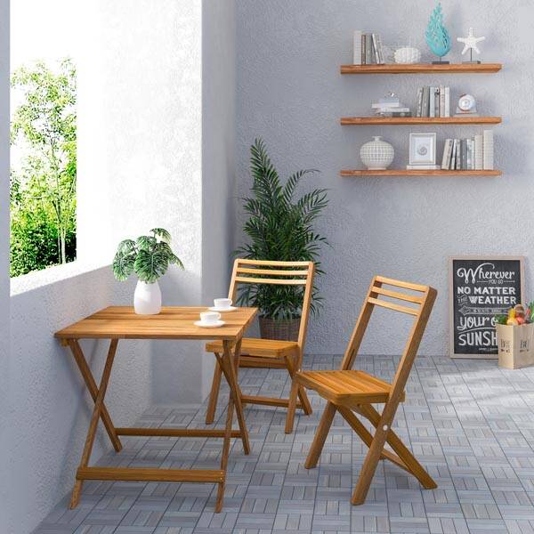 Sydney Katlanır Masa ,Golden Teak - 8