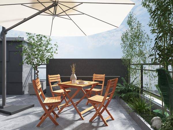 Sydney Katlanır Masa ,Golden Teak - 12