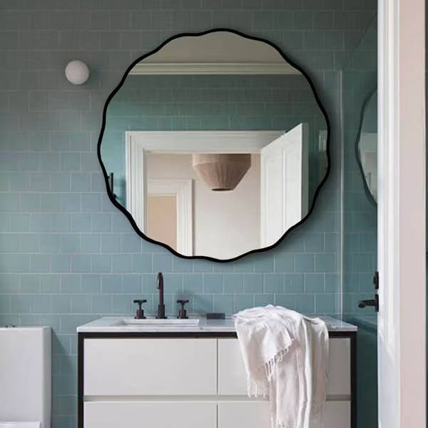 Taraklı Ahşap Duvar Ayna 79x79 - 4