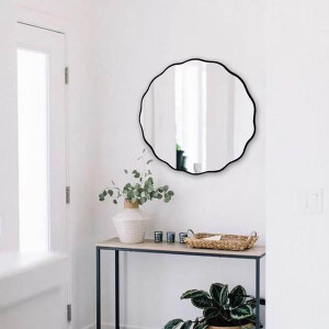 Taraklı Ahşap Duvar Ayna 79x79 - TepeHome
