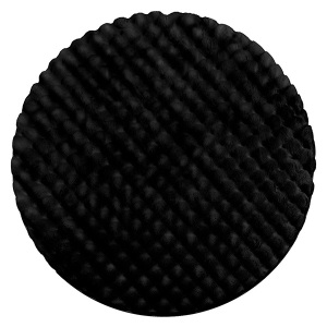 Tavşan Post Halı Yuvarlak Siyah80x80 - TepeHome