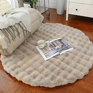 Tavşan Post Halı Yuvarlak Taş80x80 - TepeHome (1)