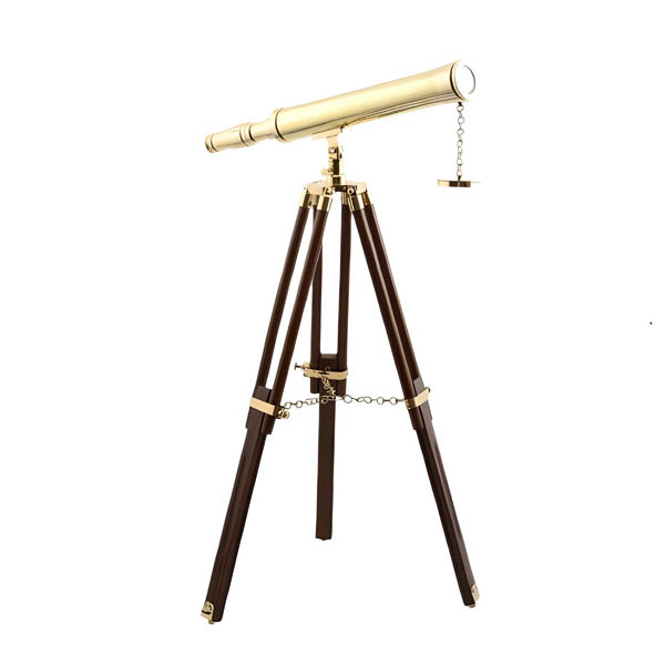 Teleskop Ahşap Ayaklı Pirinç 7X100 - 1