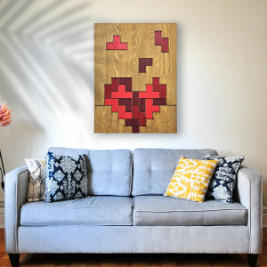 Tetris Heart Tablo - TepeHome (1)