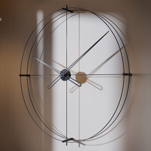 Timeless110 Siyah Dekoratif Duvar Saati - TepeHome