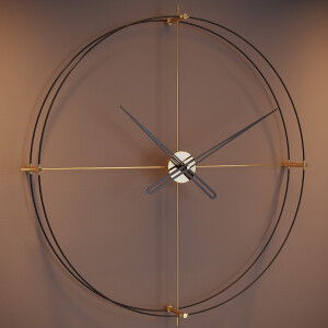 Timeless90Gold Dekoratif Duvar Saati - TepeHome