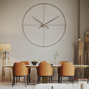 Timelesslarge200 Gold Siyah Duvar Saati - TepeHome (1)