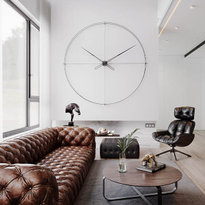 Timelesslarge200 Siyah Duvar Saati - TepeHome (1)
