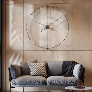 Timelesssimple110 Siyah Duvar Saati - TepeHome (1)