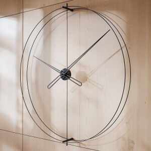 Timelesssimple110 Siyah Duvar Saati - TepeHome