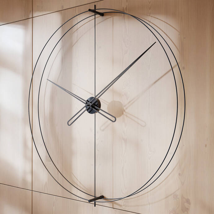 Timelesssimple110 Siyah Duvar Saati - 1