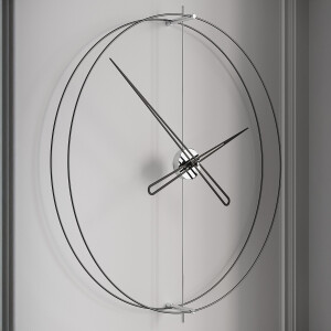 Timelesssimple90 Silver Duvar Saati - TepeHome