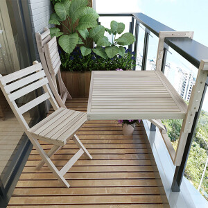 Toronto Balkon Masası Organic White - TepeHome (1)