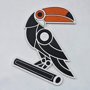 Toucan Bird Ahşap Tablo - TepeHome