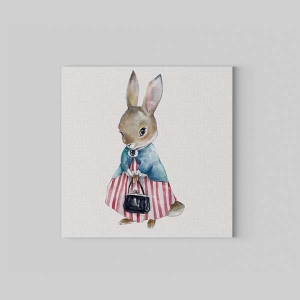 TepeHome - Traveler Rabbit Kanvas Tablo