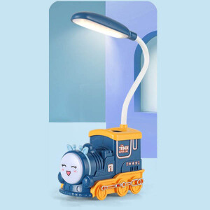 Tren Masa Lambası Ve Kalemlik Mavi 21X10 - TepeHome